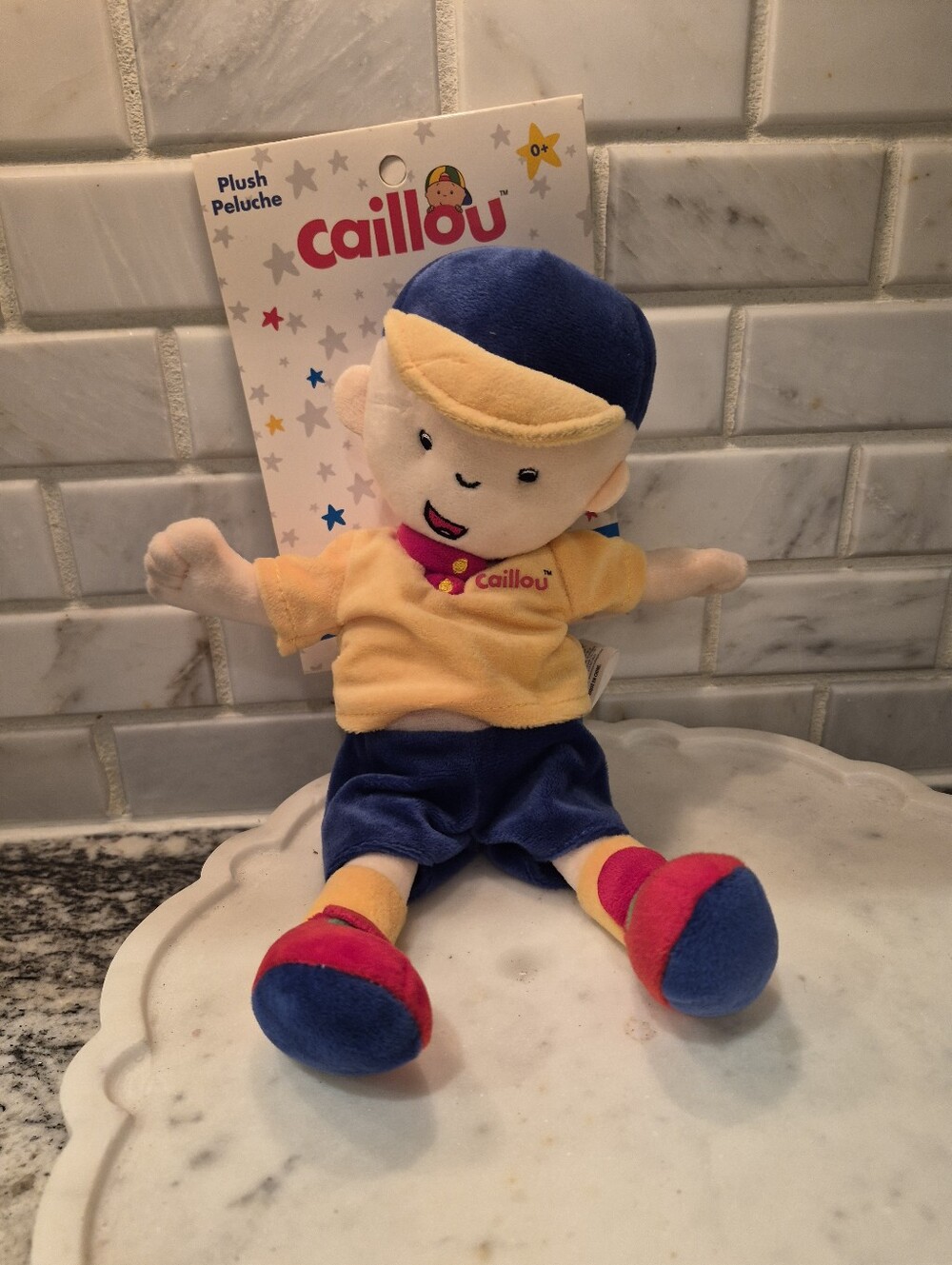 Plush Doll in Yellow & Blue - Soft Kids Toy